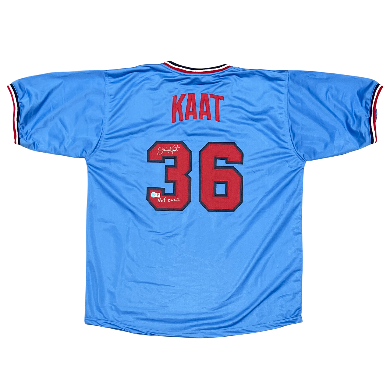 Jim Kaat Signed Minnesota Twins Custom Jersey w/ HOF 2022 Beckett Wit BAS COA0