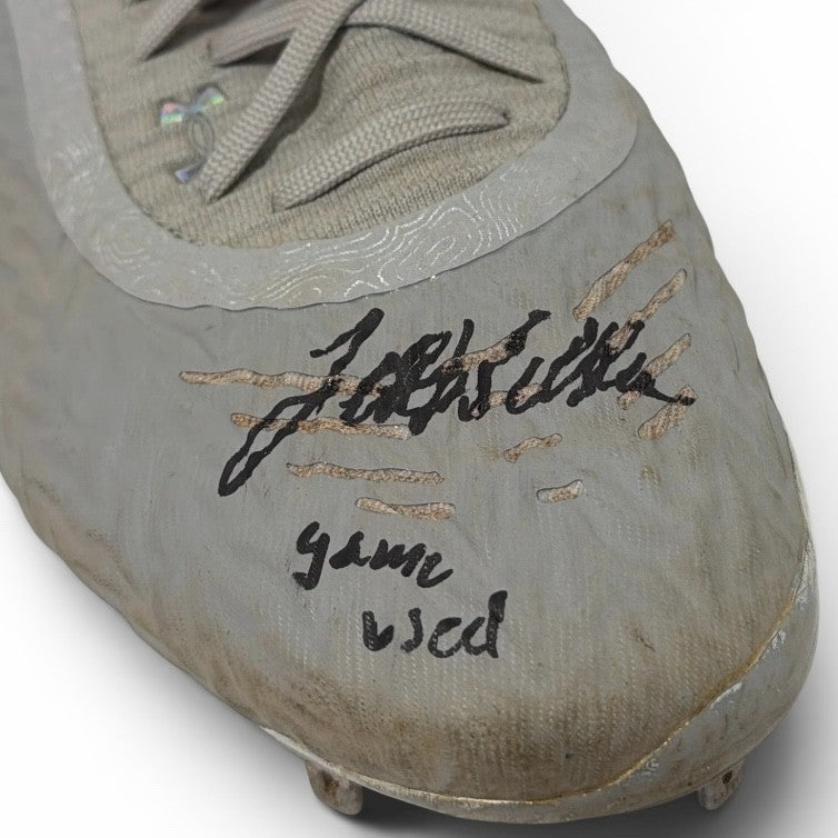 Jett Williams Signed Autographed Game Used Baseball Cleats JSA Wit. COA Brewers1