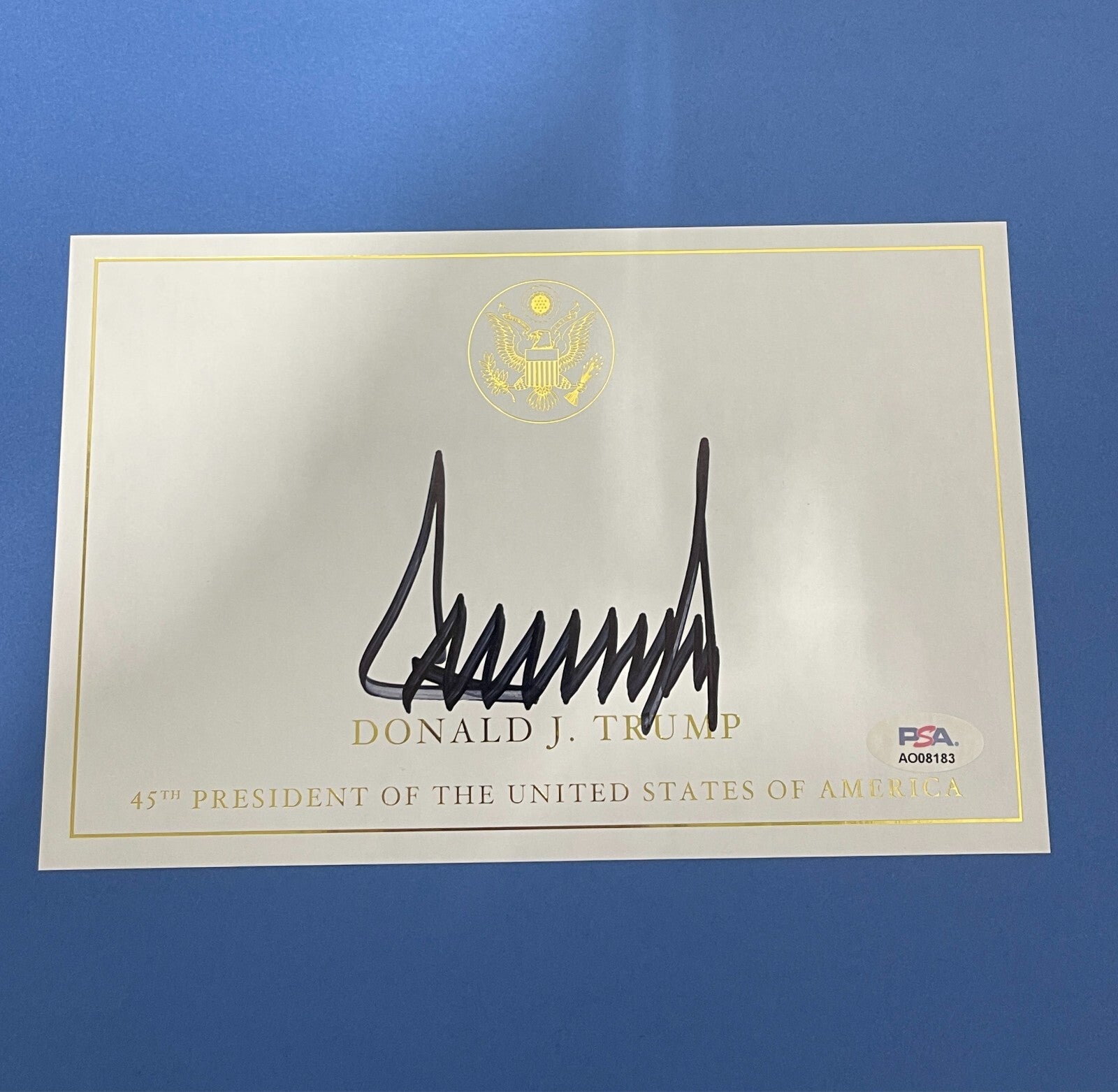 President Donald J. Trump Signed Autographed Save America Hardcover Book PSA COA1