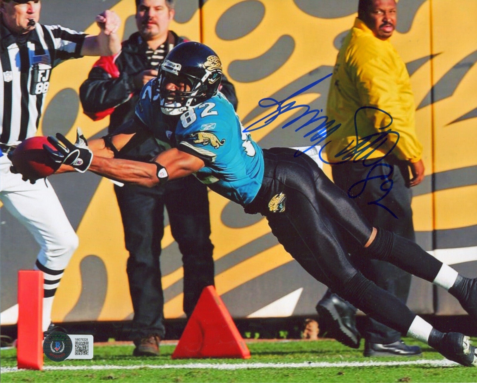 Jimmy Smith Signed Jacksonville Jaguars 8x10 Photo Beckett Witness BAS COA #50