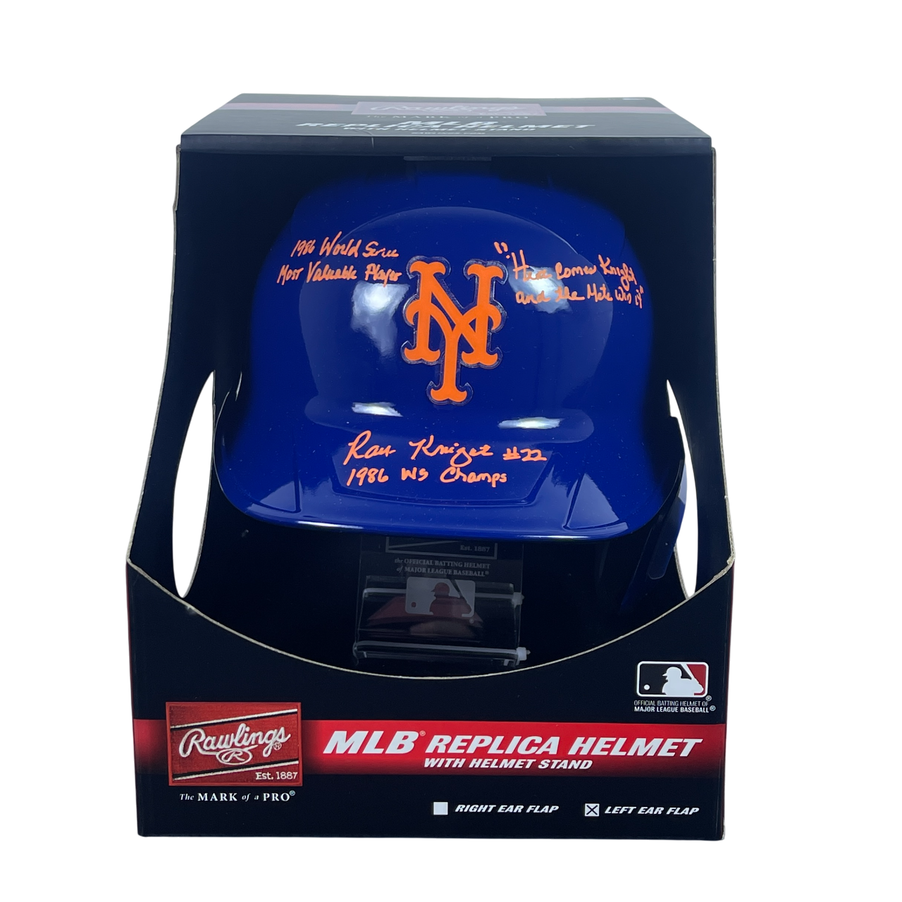 Ray Knight Signed Auto Mets Full Size Batting Helmet w Multi Ins Beckett BAS COA6