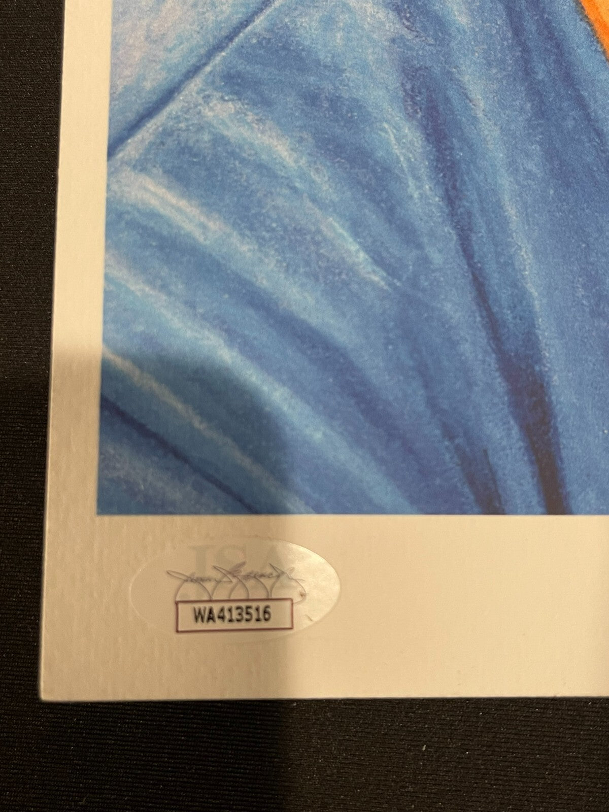 Darryl Strawberry Signed Auto 10x14 Topps Living Art Print /100 3x Insc. JSA COA2