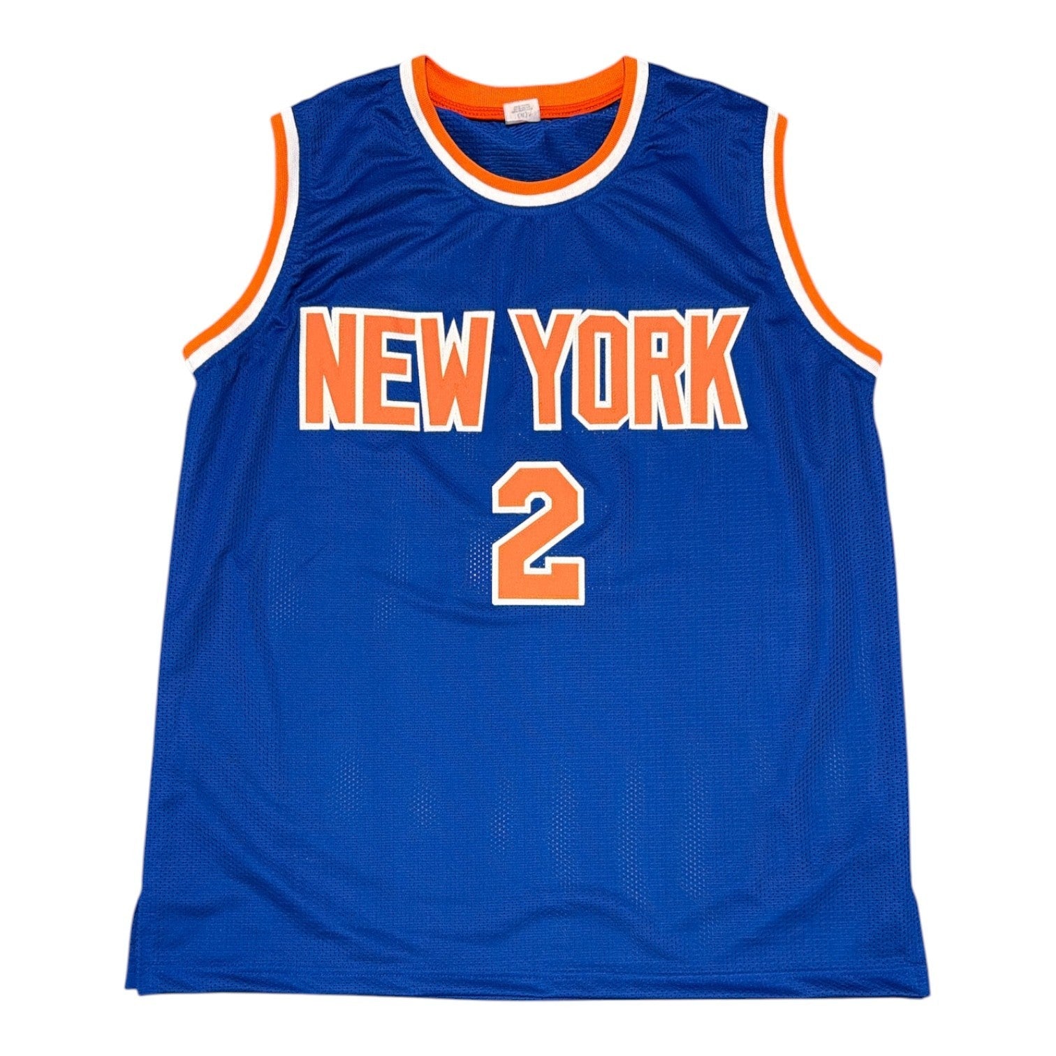 Larry Johnson Signed Autographed New York Knicks Custom Jersey JSA Witness COA2