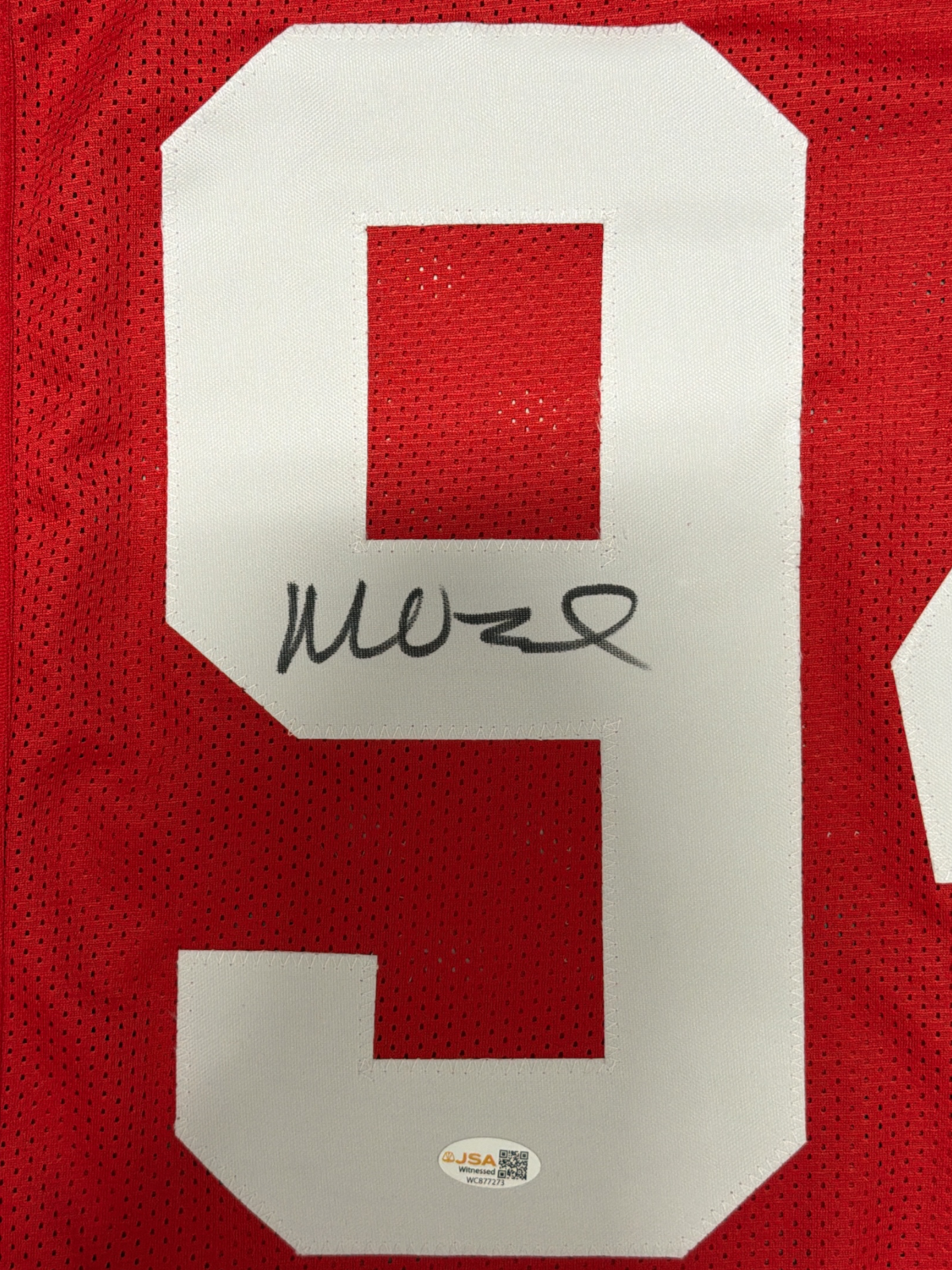 Mike Vrabel Signed Ohio State Buckeyes Custom Jersey JSA Witness COA1