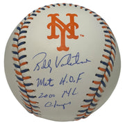 Bobby Valentine Signed New York Mets Logo Baseball w/ 2x Insc JSA Witness COA0