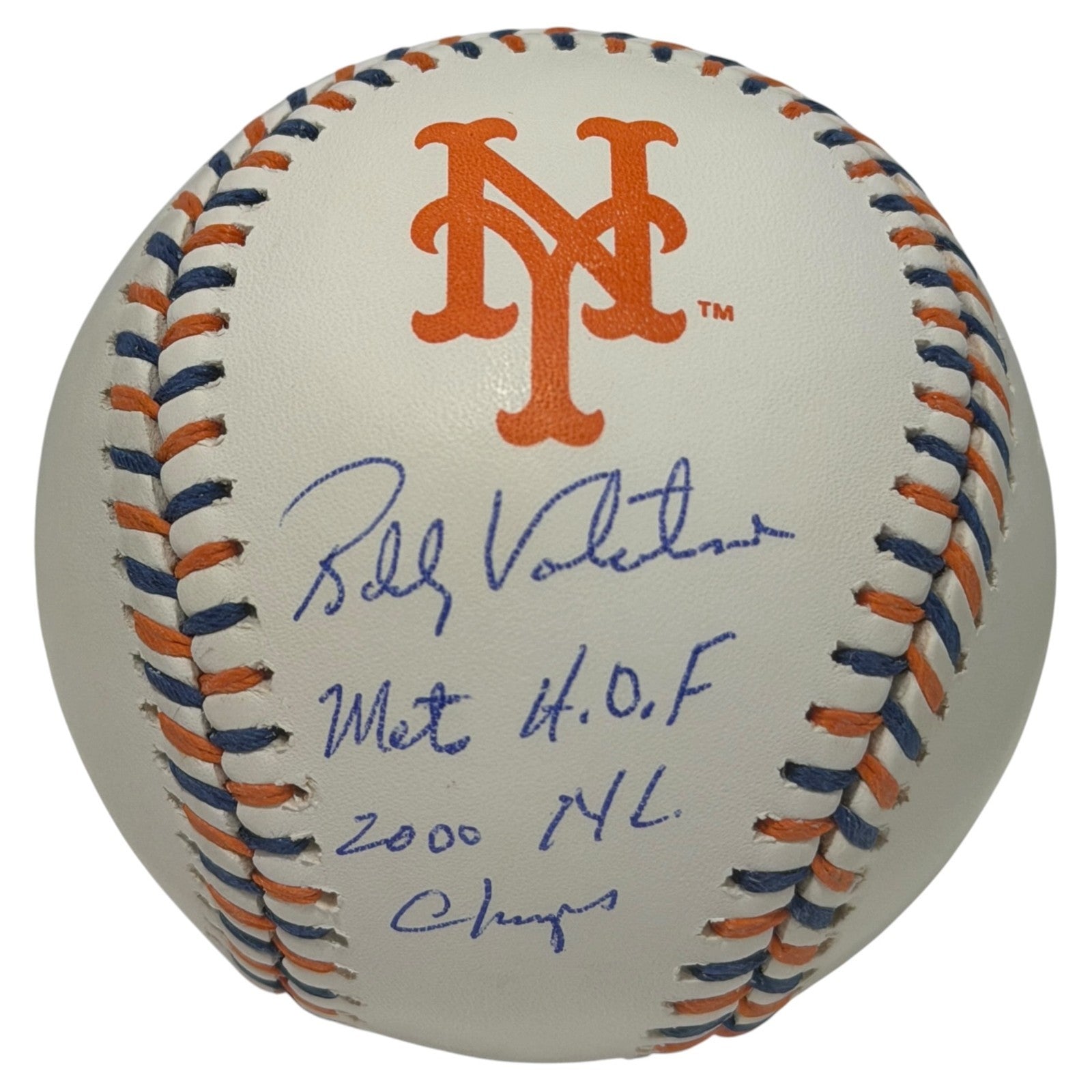 Bobby Valentine Signed New York Mets Logo Baseball w/ 2x Insc JSA Witness COA0