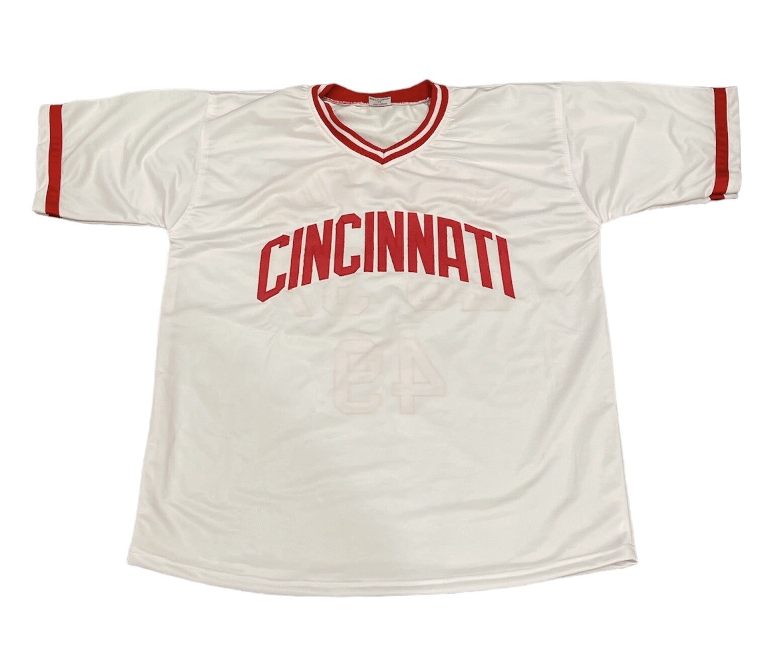 Dibble Myers Charlton Signed Custom "Nasty Boys" Jersey w/ Multi Insc JSA COA5