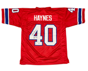 Mike Haynes Signed NE Patriots Custom Jersey w/ HOF 97 Beckett Witness BAS COA0