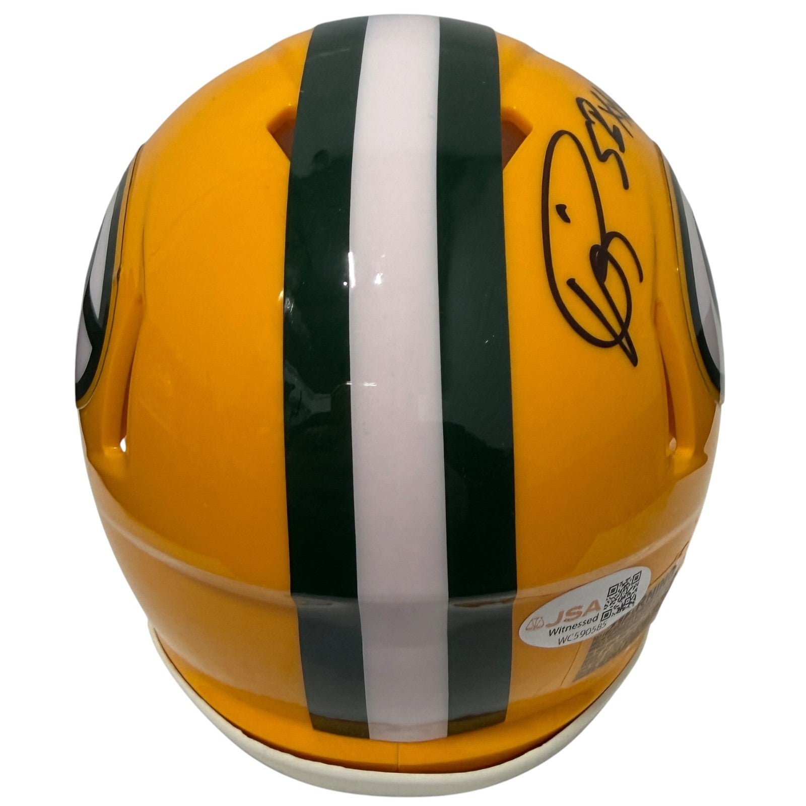 Andre Rison Signed Packers Speed Mini Helmet w/ SB XXXI Champ JSA Witness COA3