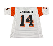 Ken Anderson Signed Bengals Custom Jersey w/ 81 MVP Beckett Witness BAS COA0