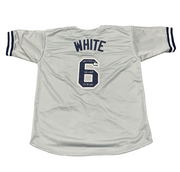 Roy White Signed Yankees Custom Jersey Lifetime Yankee & 77-78 WSC Beckett COA0
