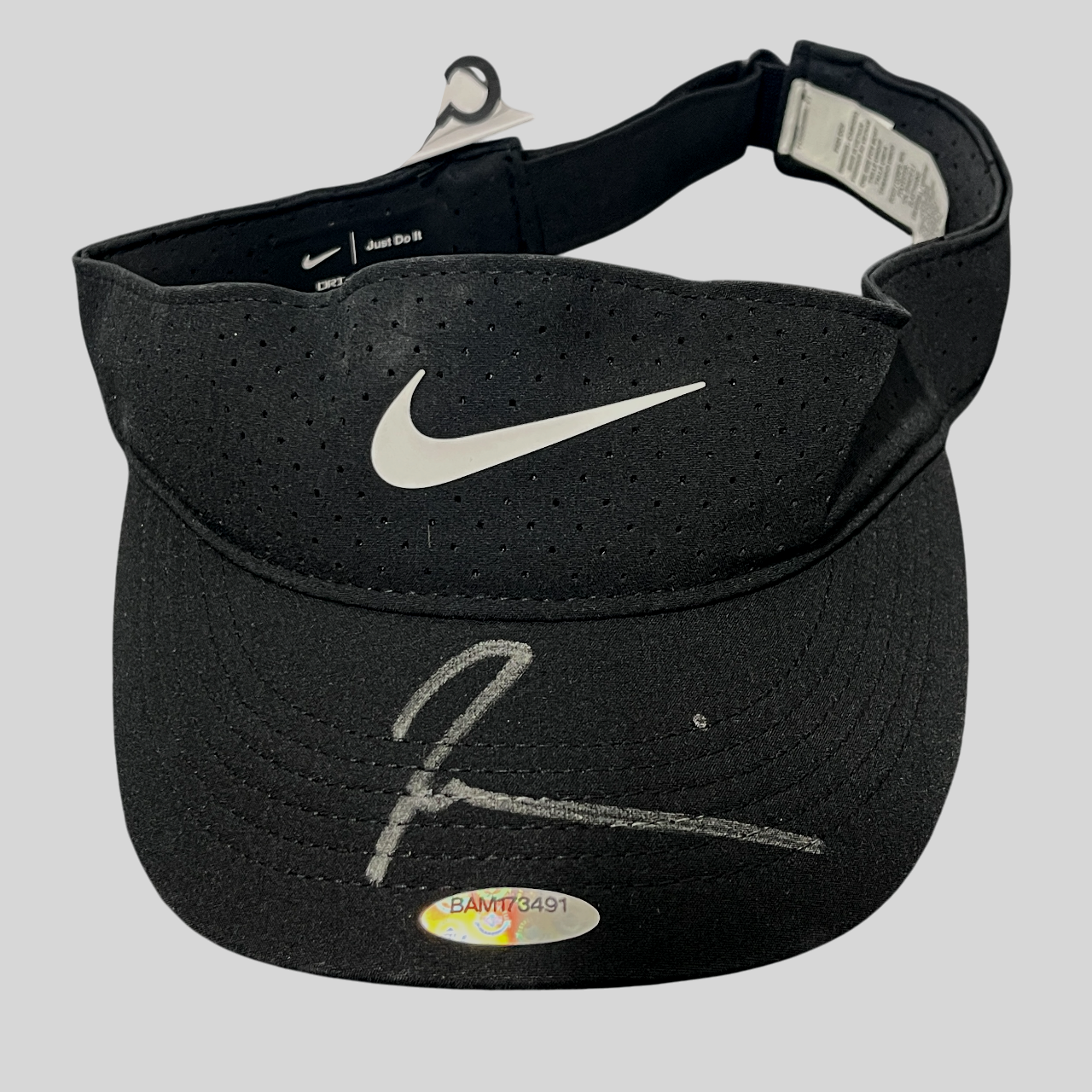 Naomi Osaka Signed Autographed Nike Black Visor Hat Upper Deck UDA COA Tennis0