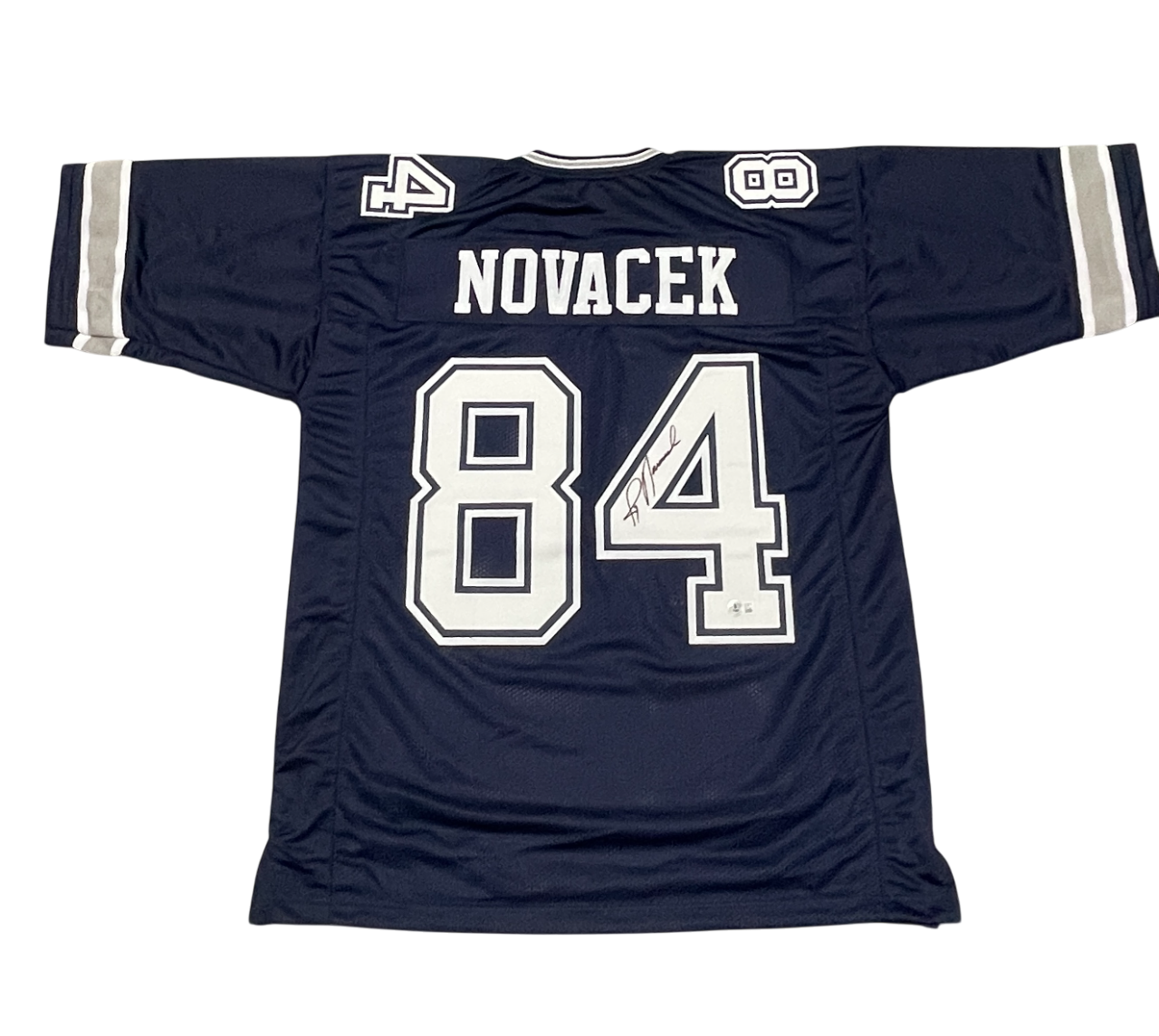 Jay Novacek Signed Dallas Cowboys Custom Jersey Beckett Witness BAS COA0