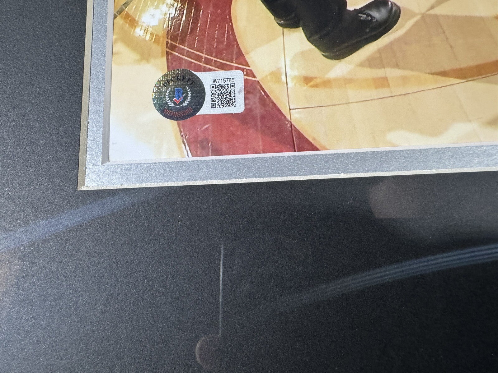 Robert Horry Signed Framed Spurs 11x14 Photo w/ 7 Champ Beckett BAS COA2