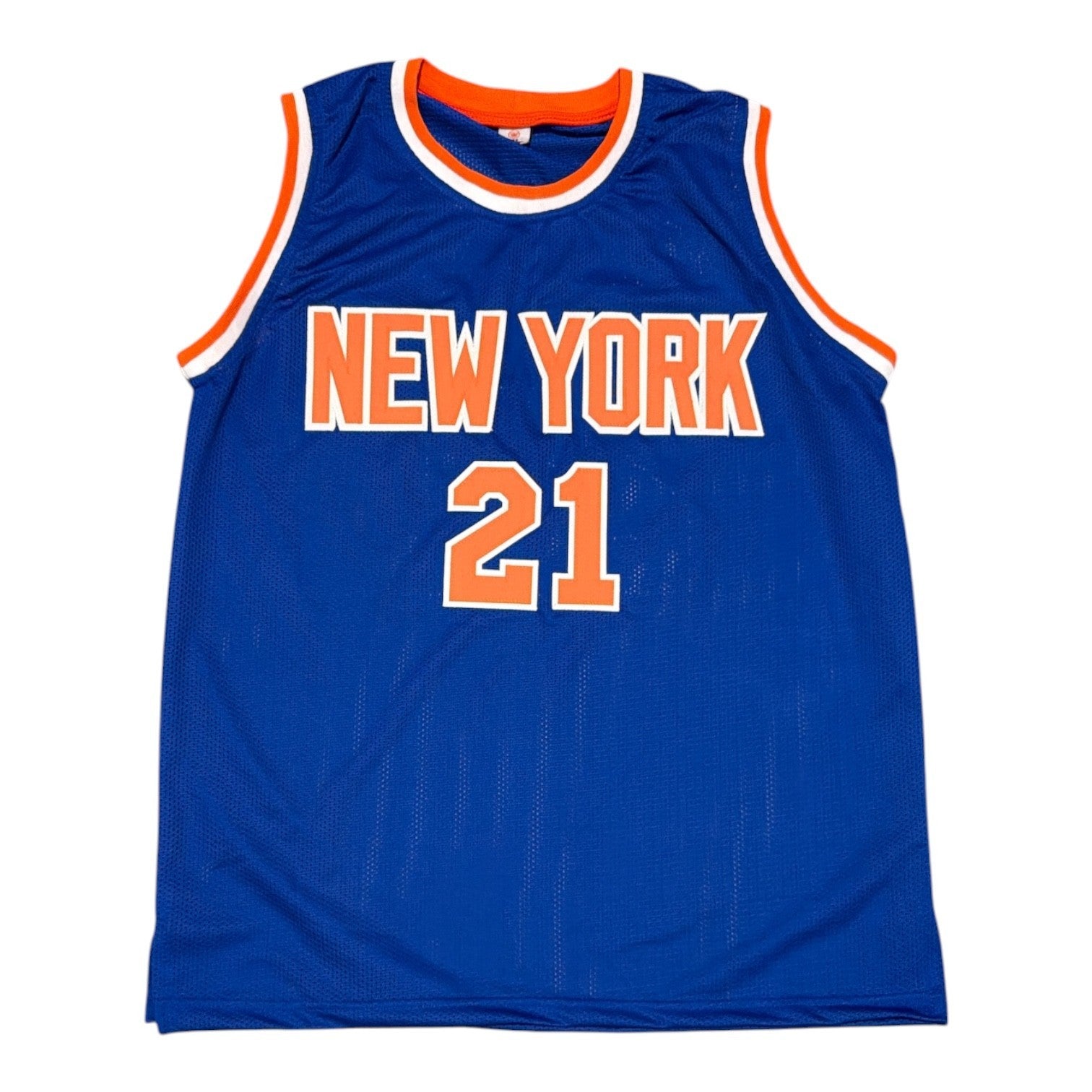 Gerald Wilkins Signed Autographed New York Knicks Custom Jersey JSA Witness COA2