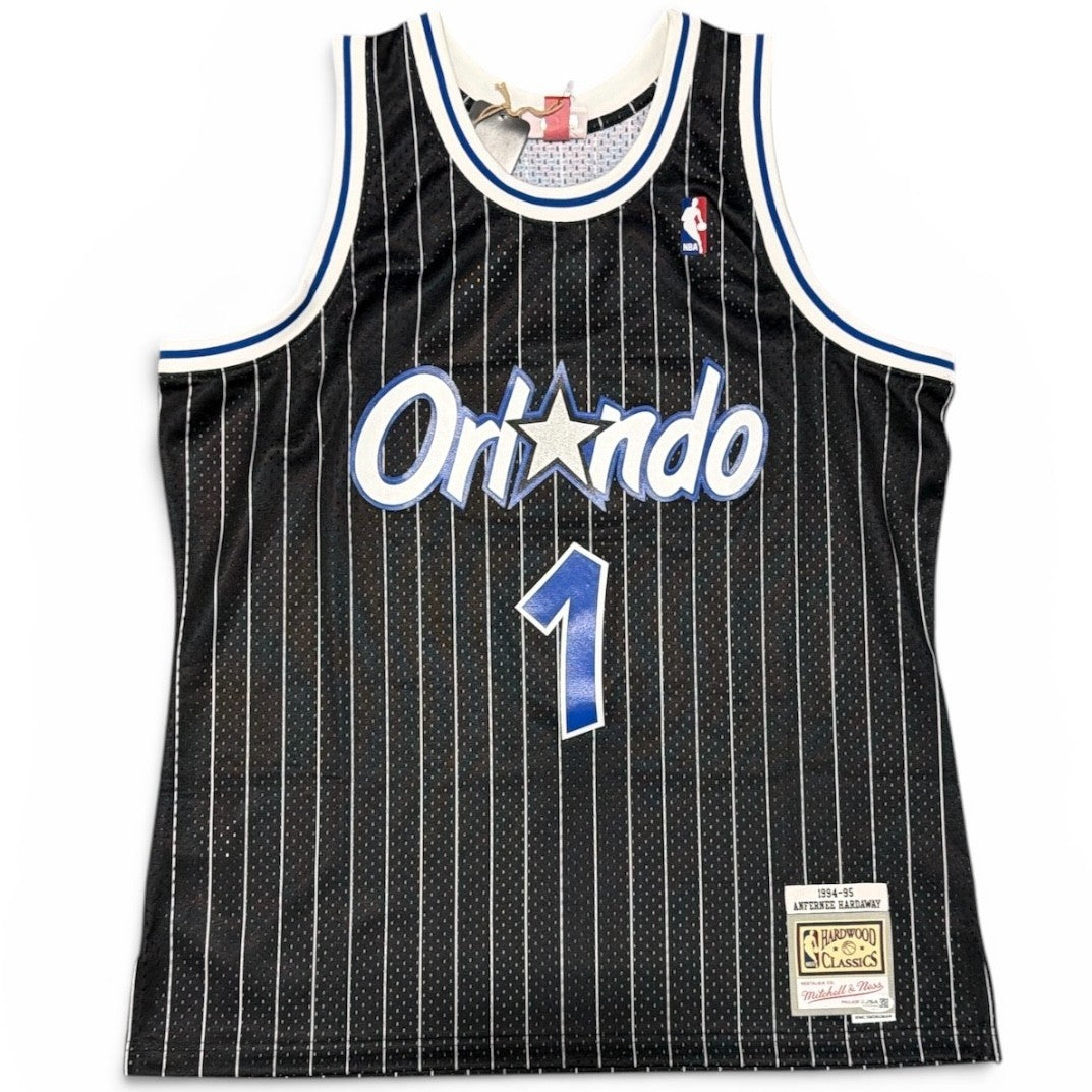 Anfernee Hardaway Signed Magic Mitchell & Ness Jersey w/ #1 Penny JSA COA3