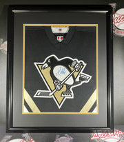 Mario Lemieux Signed Framed KOHO Jersey Pittsburgh Penguins JSA LOA0