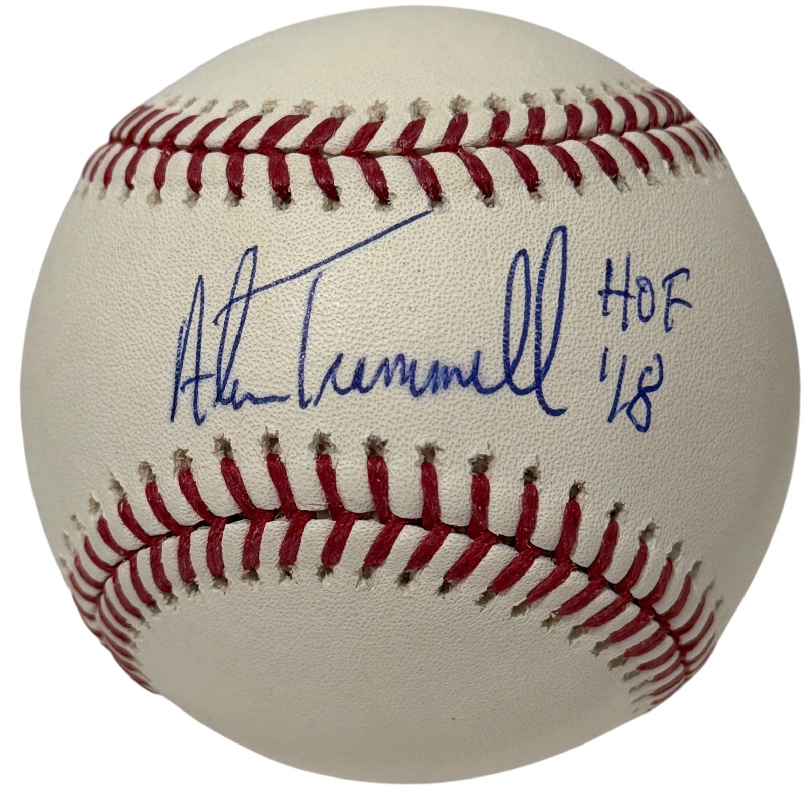 Alan Trammell Signed Autographed ROMLB Baseball w/ HOF 18 JSA COA Tigers0