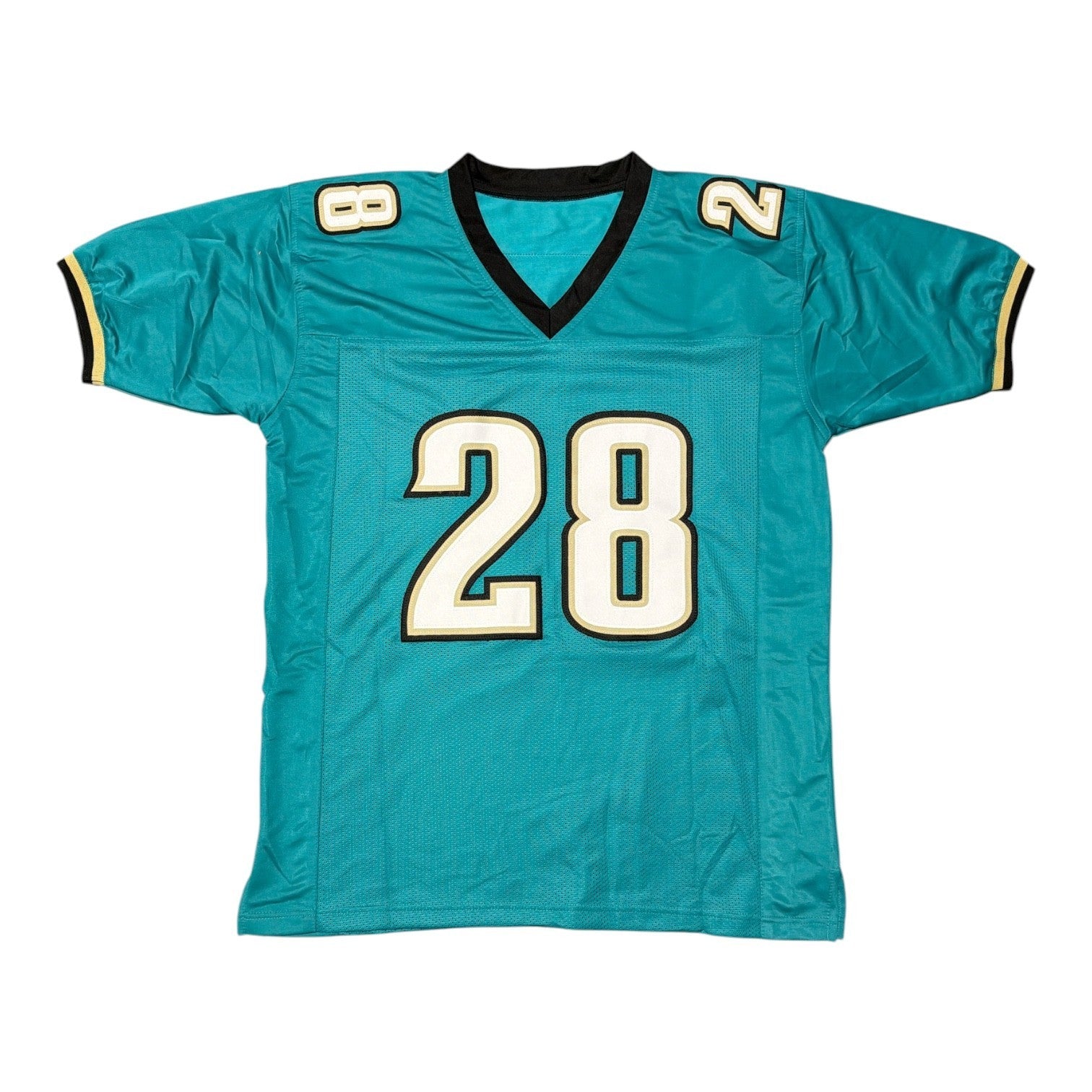 Fred Taylor Signed Jacksonville Jaguars Custom Jersey Beckett Witness BAS COA2