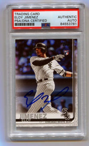 Eloy Jimenez 2019 Topps Baseball Series 2 #670 MLB HOLO RC Signed Auto PSA DNA0