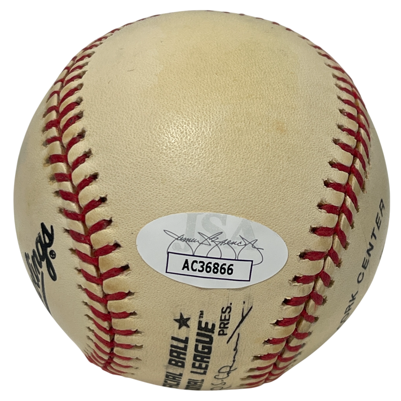 Mike Piazza Signed Rawlings National League Baseball New York Mets JSA COA C4