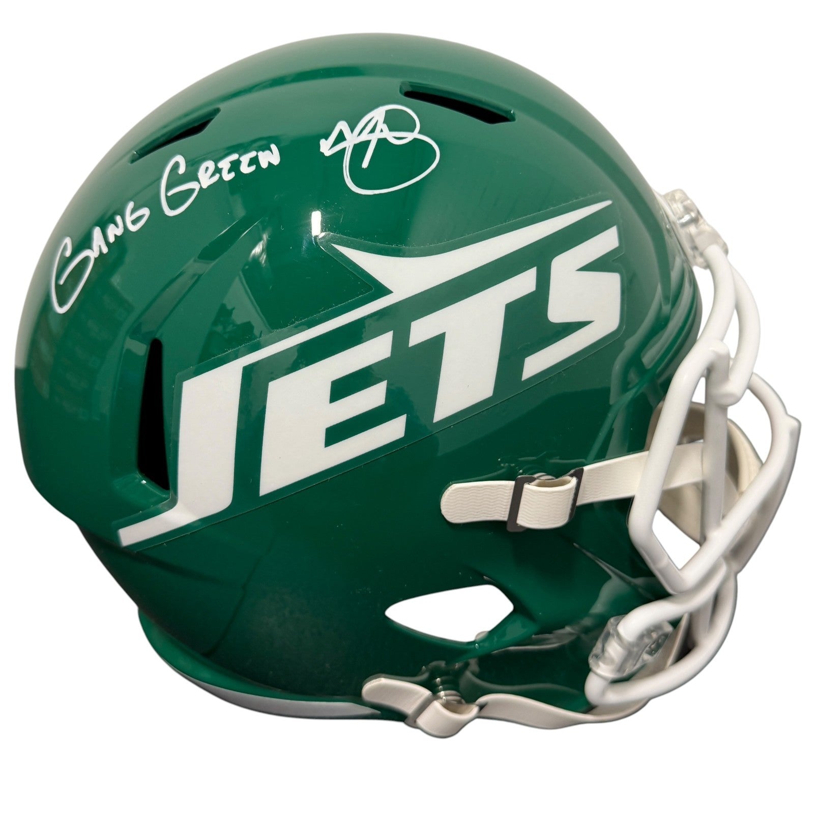 Minkah Fitzpatrick Signed Jets TB FS Full Size Helmet w/ Gang Green JSA W COA0