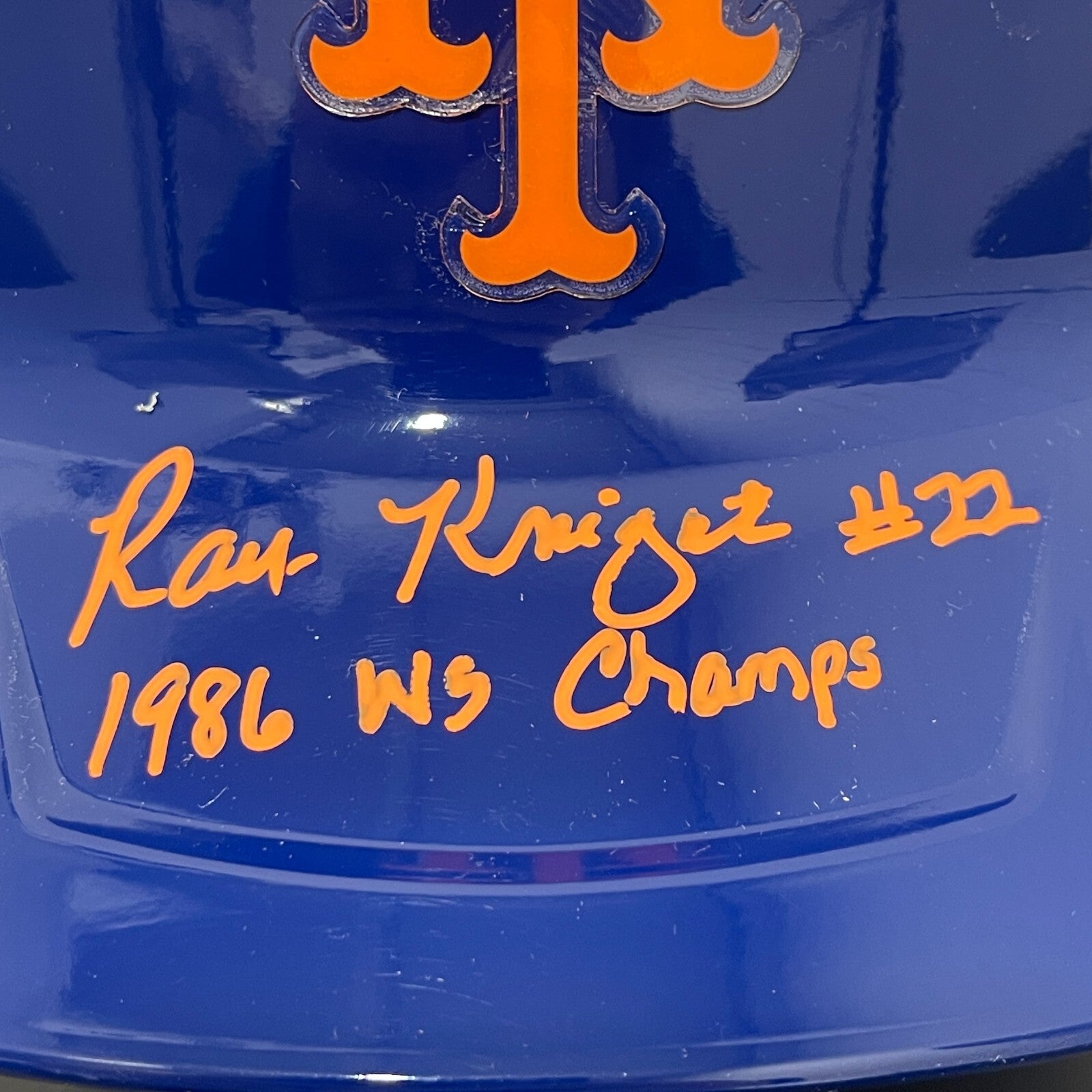 Ray Knight Signed Auto Mets Full Size Batting Helmet w Multi Ins Beckett BAS COA1