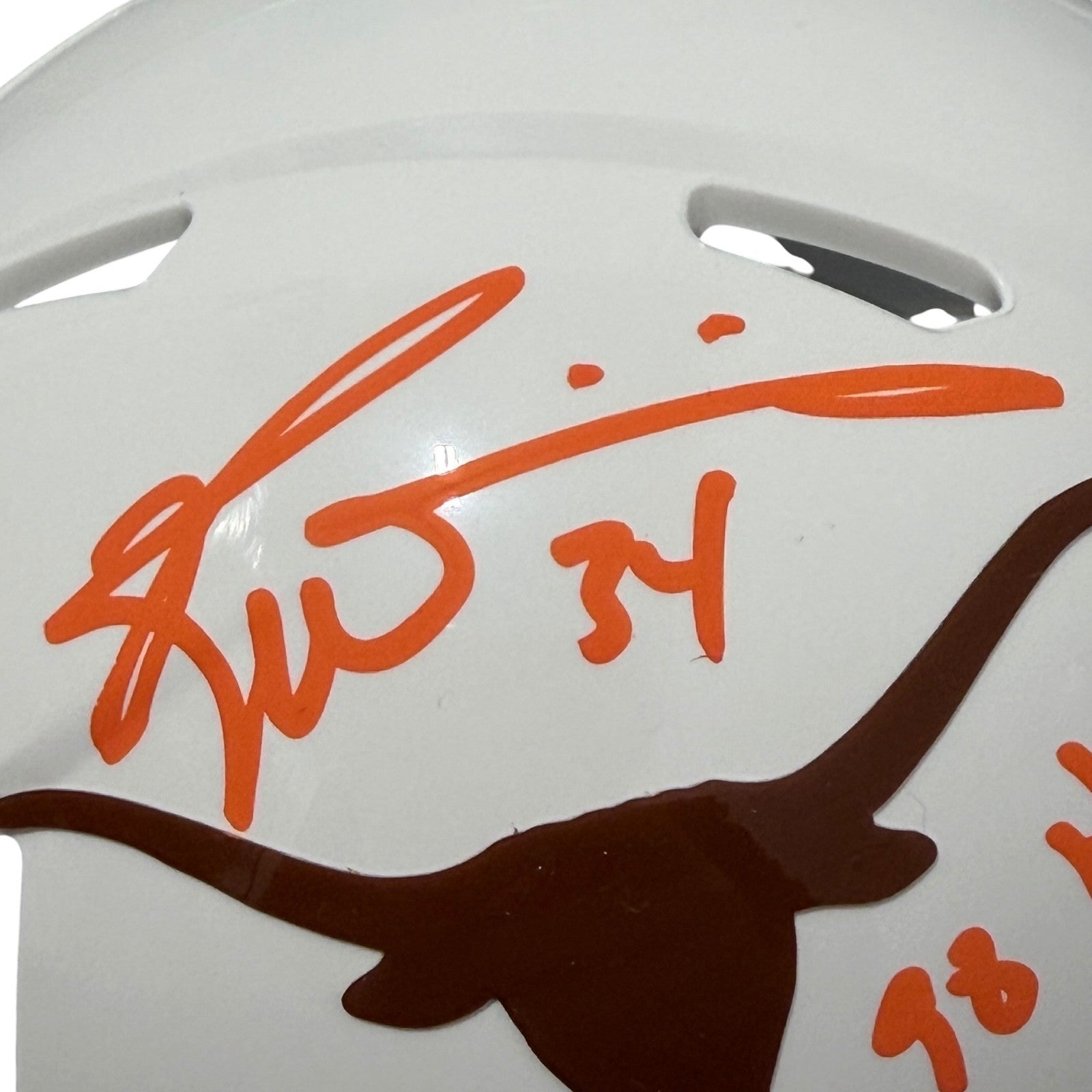 Ricky Williams Signed Texas Longhorns Mini Helmet w/ 98 Heisman JSA Witness COA1