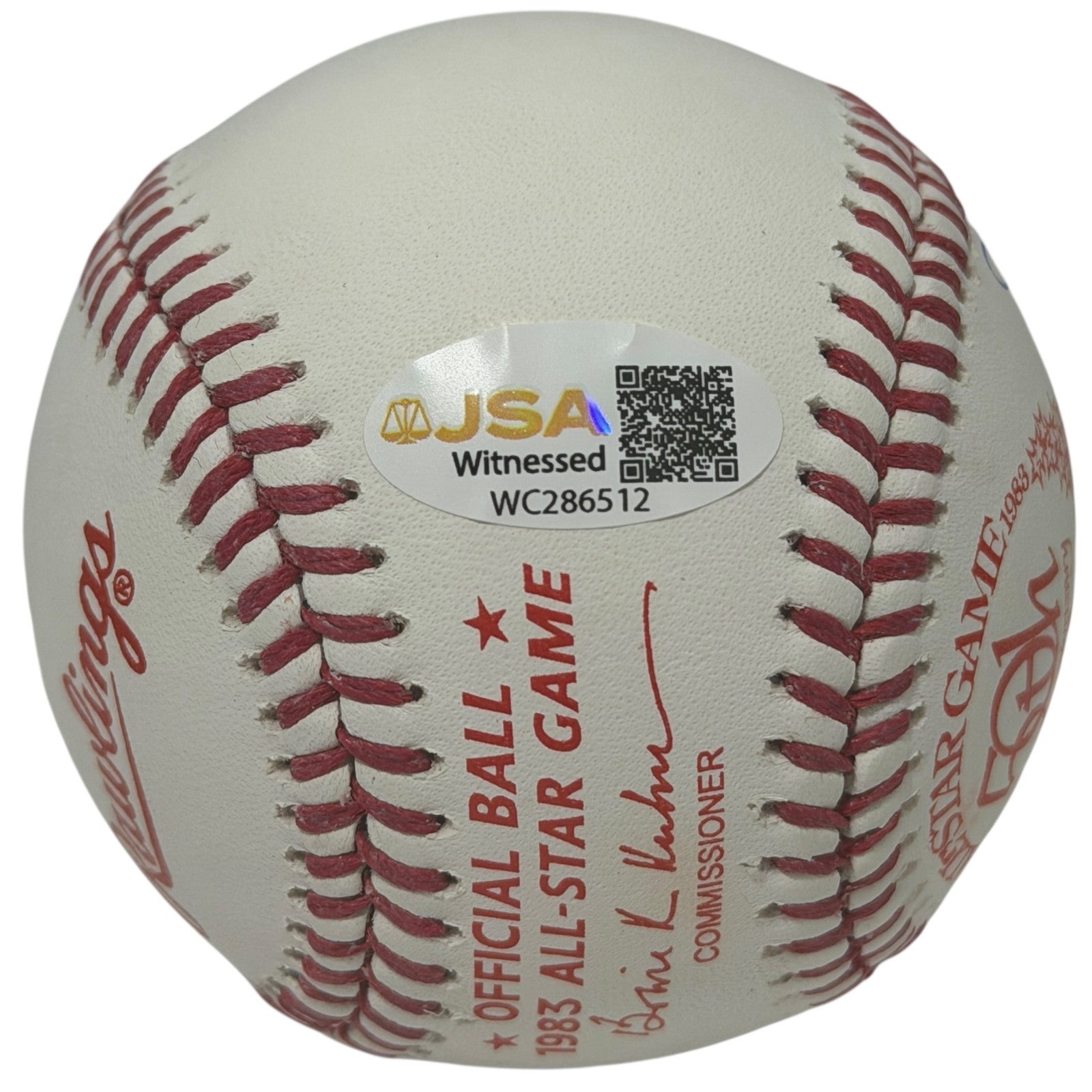 Lee Smith Signed 50th All Star Game Baseball w/ 1st ASG 1983 JSA WITNESS COA1