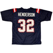 TreVeyon Henderson Signed New England Patriots Custom Jersey JSA Witness COA0