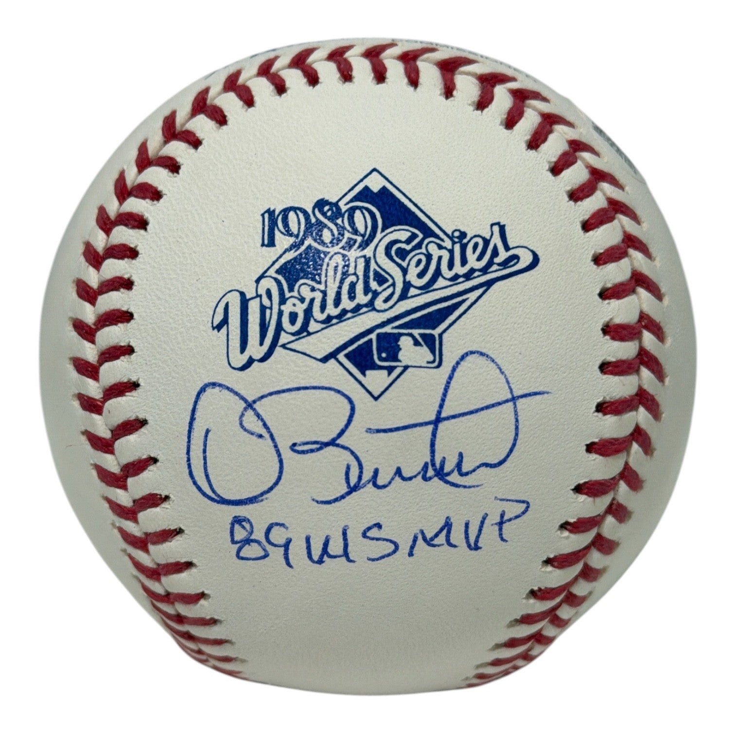 Dave Stewart Signed 1989 World Series Logo Baseball w/ 89 WS MVP JSA Witness COA0