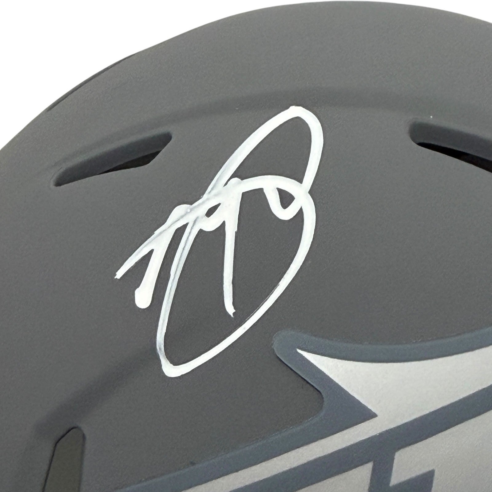 Minkah Fitzpatrick Signed New York Jets Slate Mini Helmet JSA Witness COA1