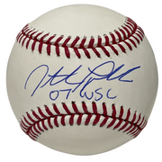 Jonathan Papelbon Signed ROMLB Baseball w/ 07 WSC Insc Beckett Witness BAS COA0