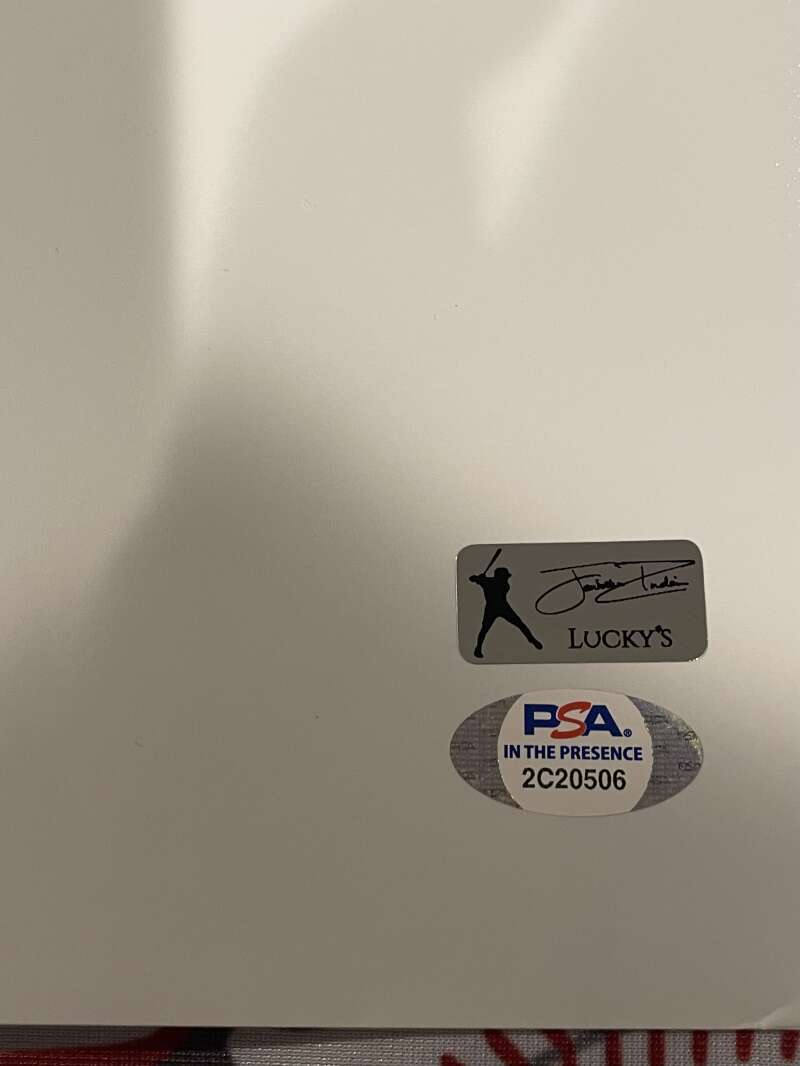 Jonathan India Signed Auto Autographed 30x15 Photo Print #2 PSA COA ROY Reds2