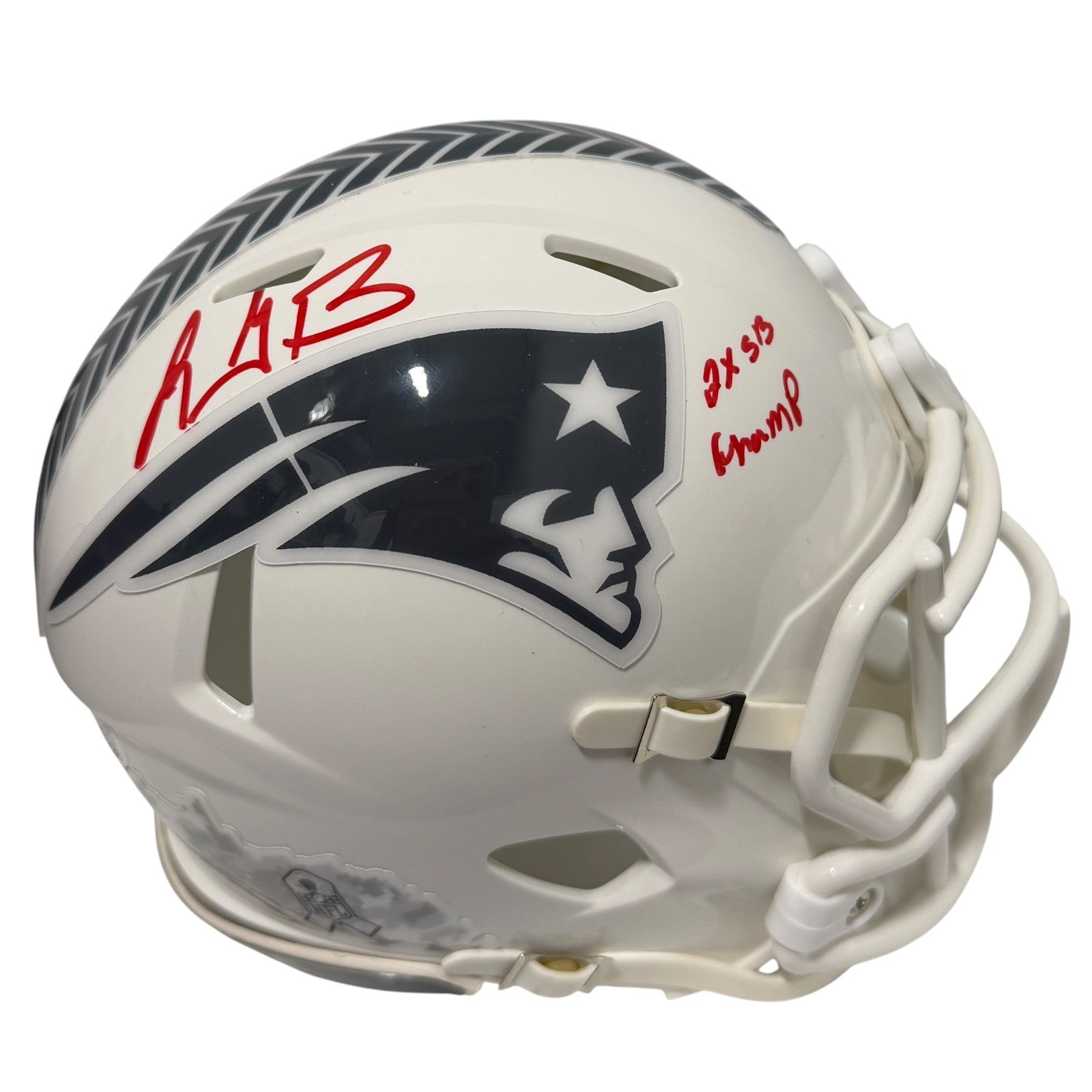LeGarrette Blount Signed Patriots Salute Mini Helmet w/ 2x SB Champ JSA Wit COA0