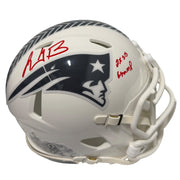 LeGarrette Blount Signed Patriots Salute Mini Helmet w/ 2x SB Champ JSA Wit COA0