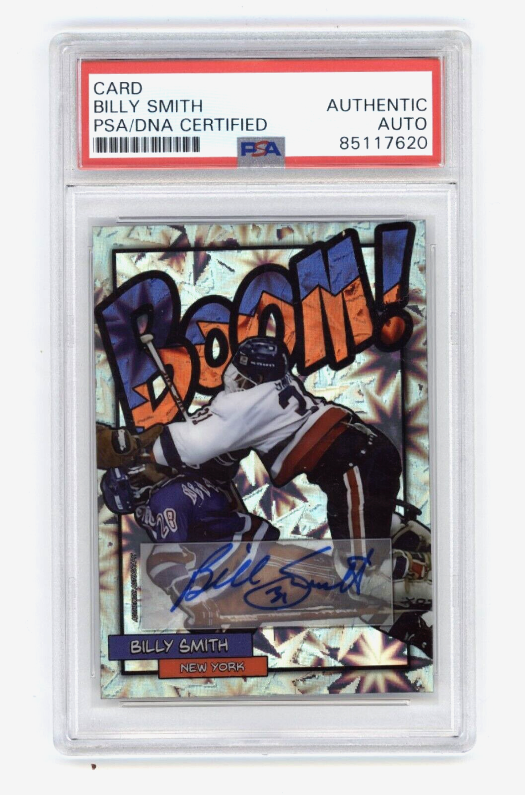 Billy Smith 2024 Hits Memorabilia BOOM Silver #/31 Signed PSA Auto Islanders0