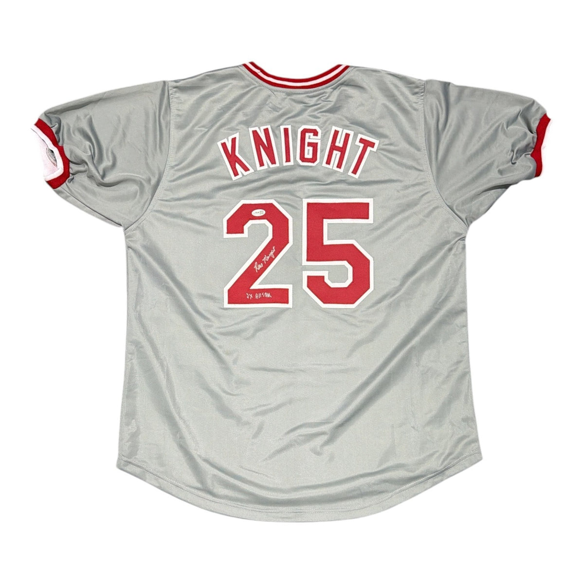 Ray Knight Signed Cincinnati Reds Custom Jersey w/ 2x All Star JSA COA0