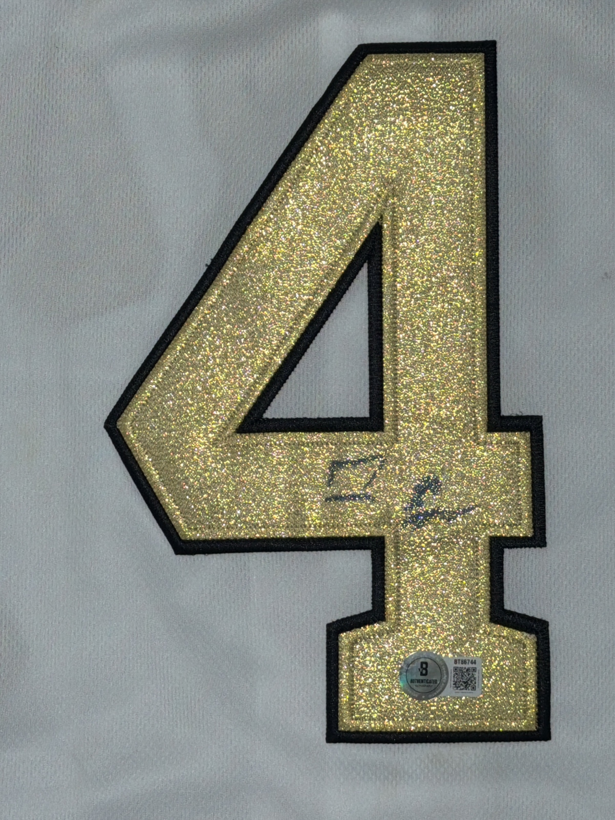George Springer Signed 2017 World Series Astros Custom Replica Jersey BAS COA1