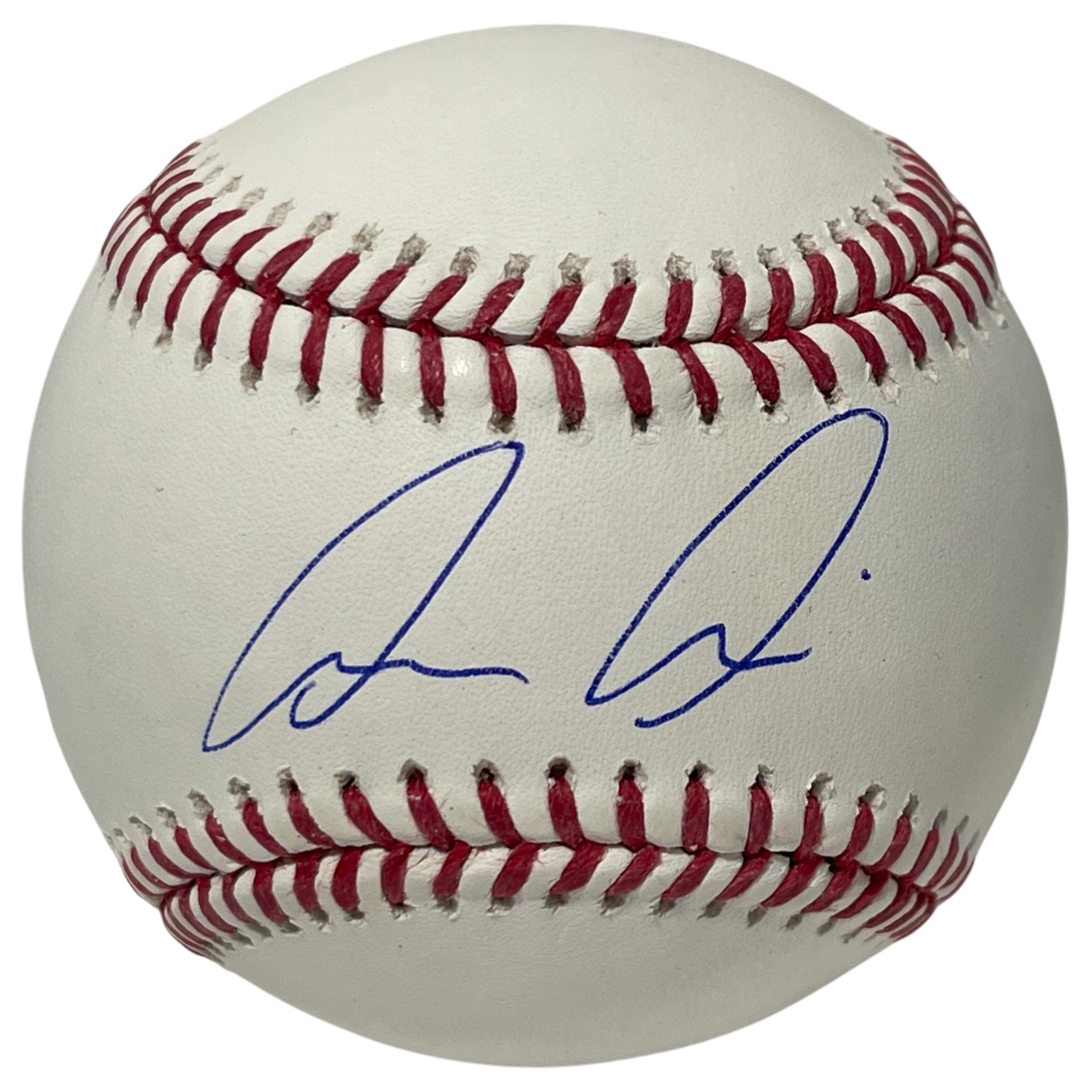 Luis Medina Signed Rawlings ROMLB Baseball PSA ITP COA Athletics0