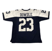 Rico Dowdle Signed Cowboys TB Custom Jersey w/ We Dem Boyz! Beckett BAS COA0