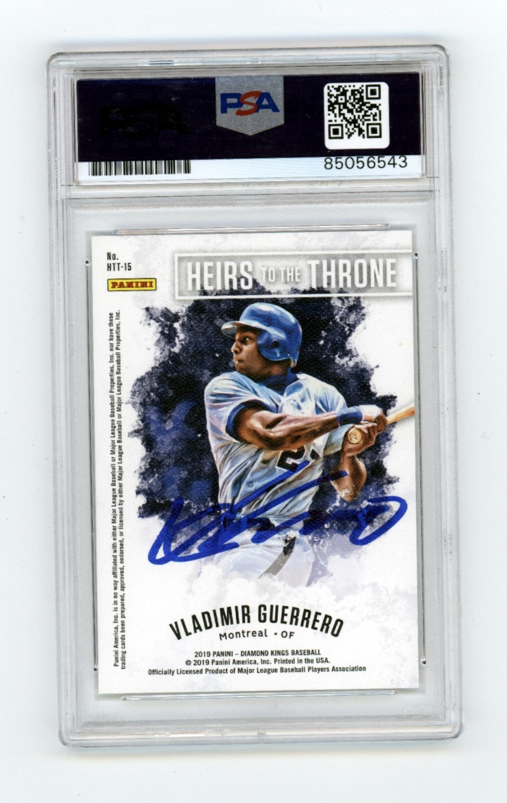 Vladimir Guerrero Jr. & Sr. 2019 Diamond Kings Heirs to Throne Signed PSA Auto1