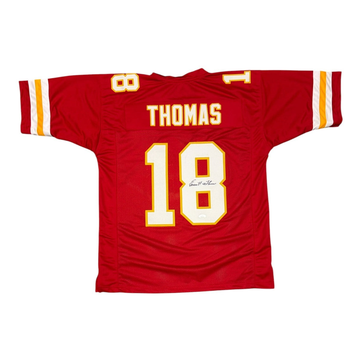 Emmitt Thomas Signed Autographed Kansas City Chiefs Custom Jersey JSA Wit COA0