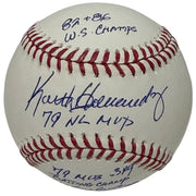 Keith Hernandez Signed Autographed ROMLB Baseball w/ 4 Stat Inscs JSA COA Mets0