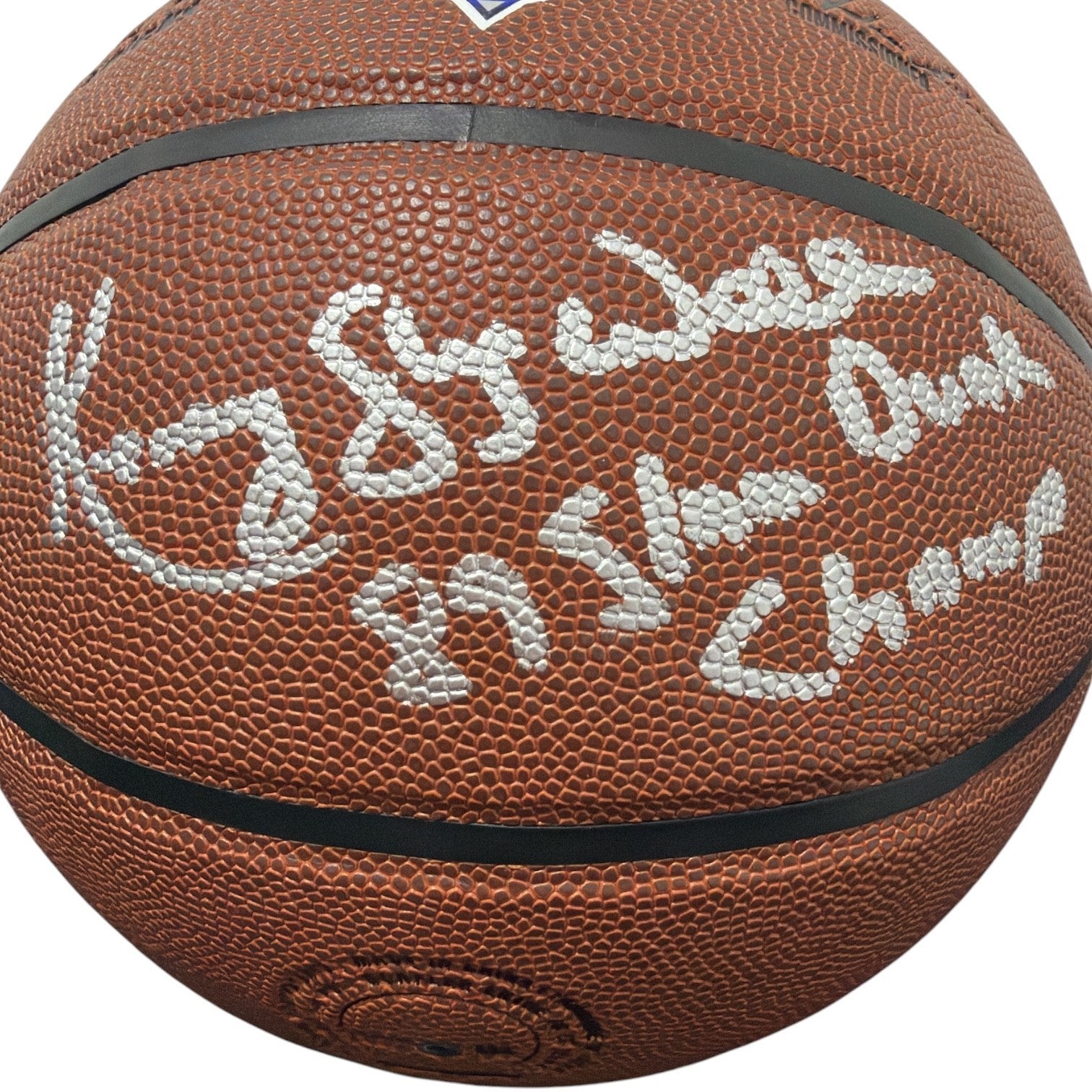 Kenny Sky Walker Signed Wilson Knicks Basketball w/ 89 Dunk Champ JSA W COA1