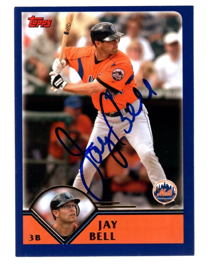 Jay Bell Signed Autographed 2003 Topps Traded #T102 LSCM COA New York Mets0