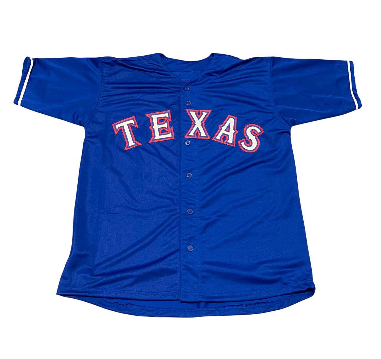 Michael Young Signed Texas Rangers Custom Jersey Beckett Witness BAS COA2