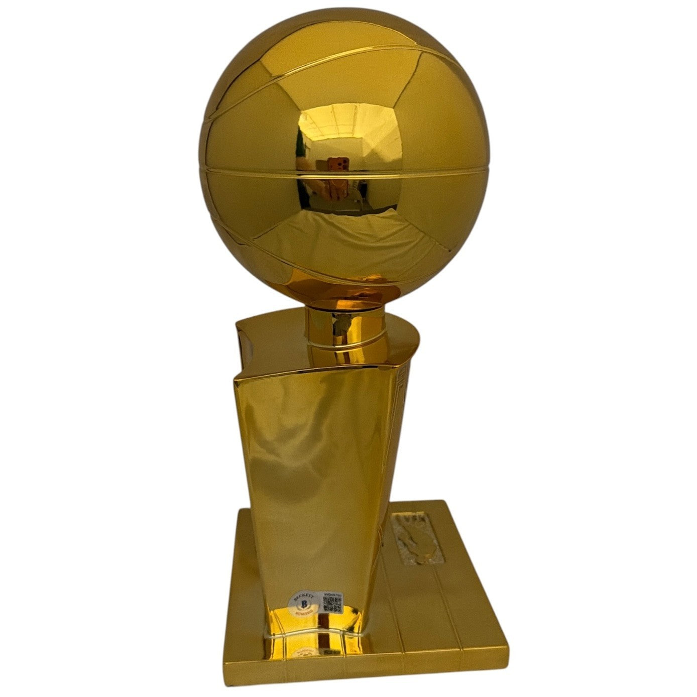 Giannis Antetokounmpo Signed 2021 Bucks NBA Champion Replica Trophy Fanatics COA3