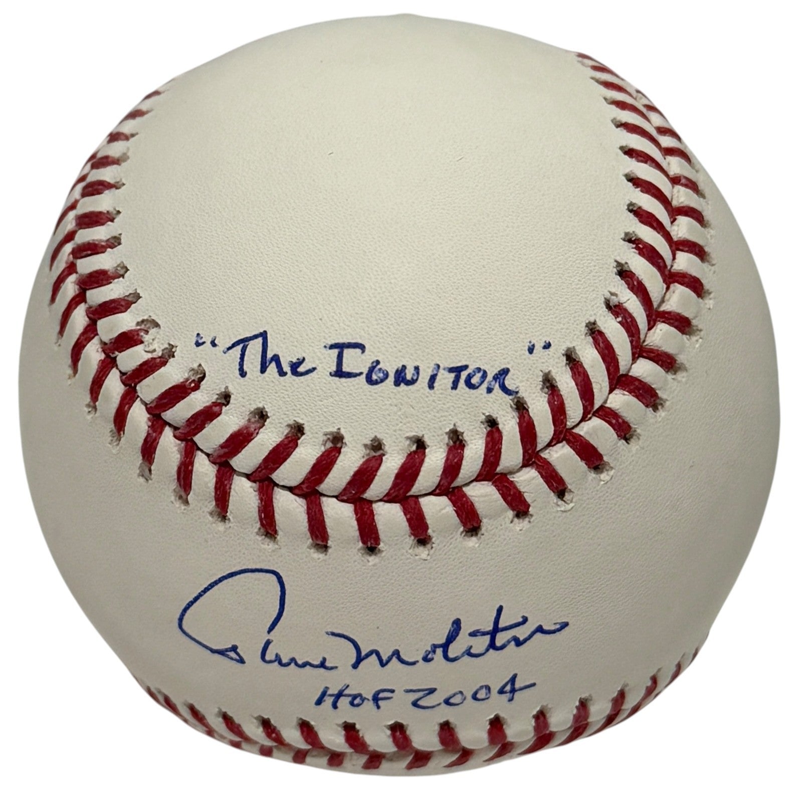 Paul Molitor Signed Autographed ROMLB Baseball w/ 3 Stat Inscs JSA COA1