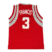 Steve Francis Signed Autographed Houston Rockets Custom Jersey JSA Witness COA0